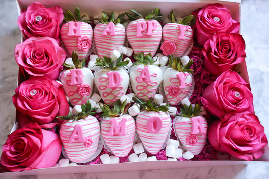 Strawberry Dozen + Roses